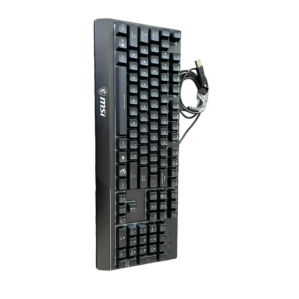 Gaming Keyboard MSI Vigor GK30 RGB USB Wired 104 Keys For PC In Black Preowned